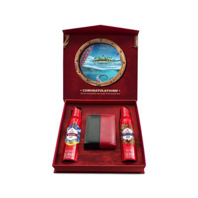 Old Spice Mantastic Adventures Giftbox | Body Spray Perfume with Premium Wallet| 140ml each