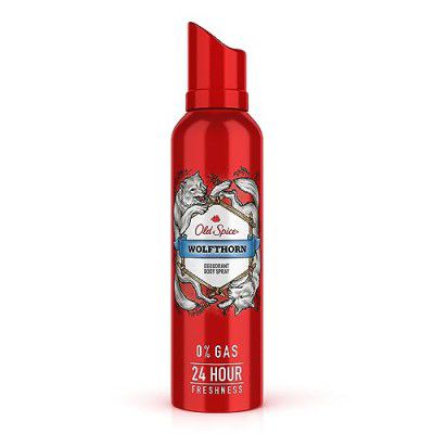 Old Spice Wolfthorn No Gas Deodorant Body Spray Perfume for Men, 140ml