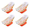 Ole Baby Soft Fabric Cradle Baby Bath Seat for 0-6 Months (Pink, Aqua Animal Print) Pack of 4, one Size (OB-BTH-B664-P4) (100.0mm L X 200.0mm W)...