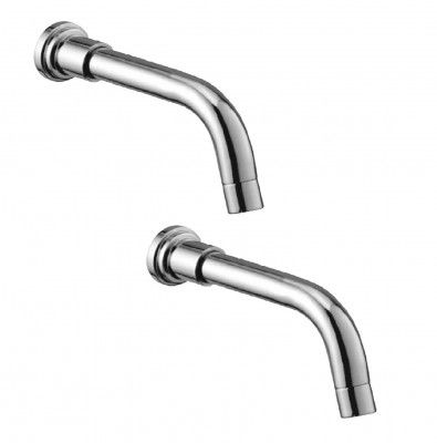 Oleanna Ofyps_set2 Fancy Brass Bath Tub Spout With (Silver, Chrome Finish, Pack of 2)