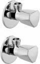 Oleanna Triangle Angle Cock Tap faucet with Wall Flange Stainless Steel (pack of 2)...