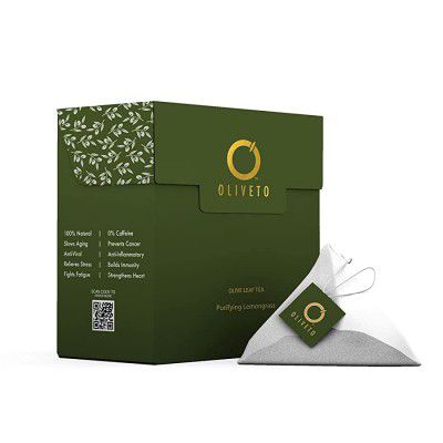 Oliveto Immunity Booster Purifying Lemongrass Olive Leaf Tea 10 Bag