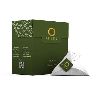 Oliveto Mint Olive Leaf Skin Cleanser Tea Pack Of 10 Bags