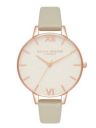 Olivia burton Glitter Dial Qtz Basic Slim White Glitter Round Dial Women's Watch - OB16GD89...