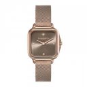Olivia Burton Grosvenor Qtz Basic Slim Mushroom Square Dial Women's Analog Watch|Ionic - 24000088...