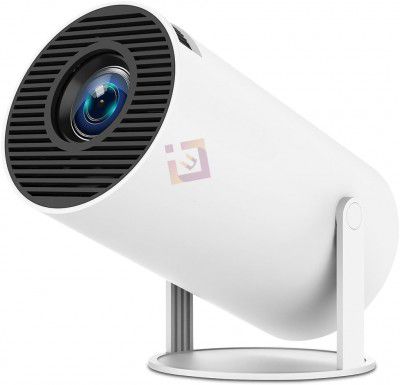 OLMARTT KITCHENWARE Projector with WiFi 6 and Bluetooth, 4K 1080P Support Portable Projector 180° Rotatable 130'' Screen Movie Projector