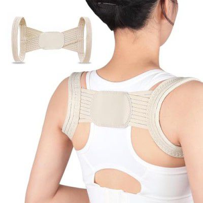 OLWICK® Upper Back Support Belt | for Men Women Children | Beige, L, Pack Of 1