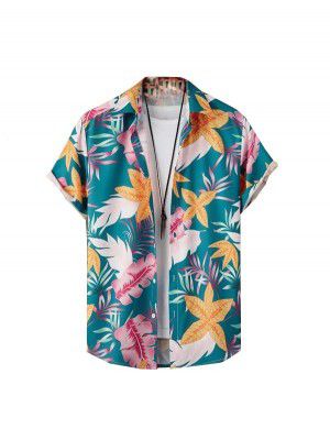 OM SAI LATEST CREATION Fancy All Over for Casual Stylish Printed Regular Fit | Men Formal Half Sleeve Shirt