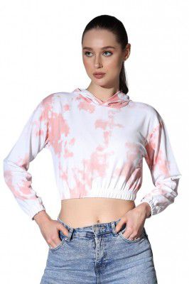 OM SAI LATEST CREATION Women's Solid Tie-Dye Printed Western Crop Top