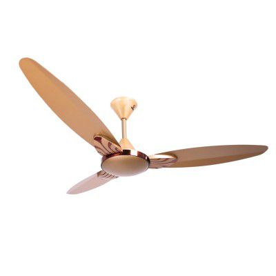 Omen Changing Lives 1200mm Falcon Prime Ceiling Fan | Powerful & Decorative Fan with Elegant Design | High Air Delivery 210 m³/min | 400 RPM Speed | BEE Star Rated | 2-Year Warranty (Golden)