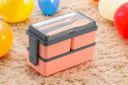 OMORTEX Rectangular Classy 3 Section Lunch Box With 1 Spoon & 1 Fork 3 Containers Lunch Box  (1500 ml)...
