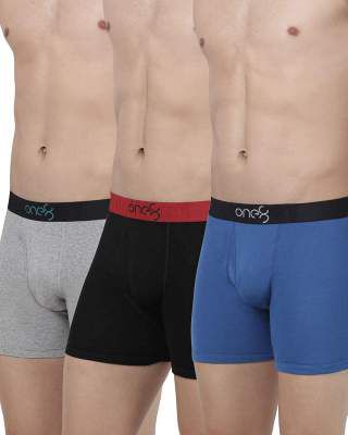 one8 by Virat Kohli Men's Cotton Trunks (Pack of 3)