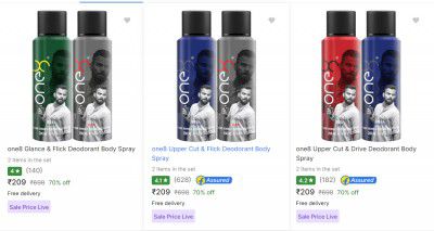 One8 Fragrance Combo upto 70% Off