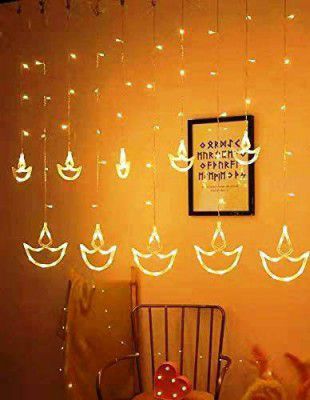 One94Store 10 Diyas 114 LED Curtain String Lights