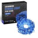 One94Store 36 Ft LED Pixel String Light | 360° Blue LED Bulbs with Flexible Copper Wire for Diwali...