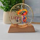 One94Store 3D Acrylic LED Night Light – Warm White & Dream Girl Design with Durable Plastic Base, Decorative Table Lamp...