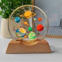 One94Store 3D Acrylic LED Night Light with Planet Design – Warm White Ambient Lighting Decorative Table Lamp ...