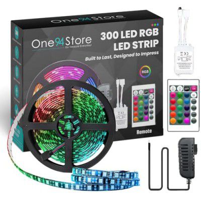 One94Store 5 Meter LED Strip Lights 300 Led RGB Strip Light (Multicolor)