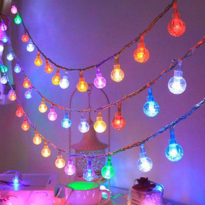 One94Store Crystal Ball String Lights 3 Meter, 14 LED Multicolor – Waterproof Fairy Lights