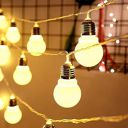One94Store Frosted Bulb Led String Light 16 Led 3 Meter Warm White Fairy String Light for Decoration Light Plug-in (Warm White)(Plastic) 3 Meters...