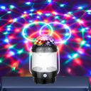 One94Store LED Disco Lamp Crystal Rotating LED Magic Bulb with Emergency Light, Power Bank Portable Light Night Lamp for Party, Home, Festival Decoration (Multicolor)...
