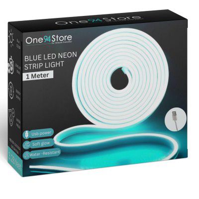 One94Store LED Neon Strip Light 1M – USB Powered (Blue)