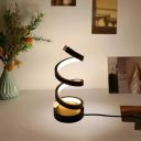 One94Store Spiral Twist LED Table Lamp – Modern Acrylic Decorative Night Light ...