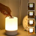 One94Store Touch Control LED Table Lamp – USB Rechargeable, Touch Control Night Light with 3-Color Dimmable Brightness for Bedroom, Living Room & Study (White, Pack of 1)...