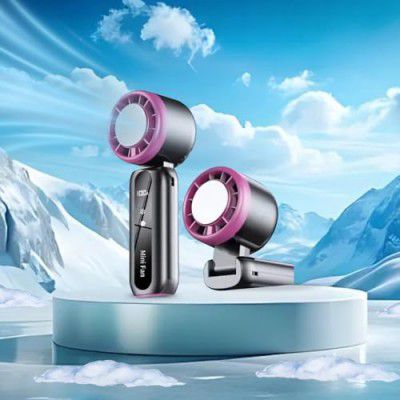 One9Store X49 Portable Mini Fan with Touch Control, 5 Speed Modes, 3000mAh Battery