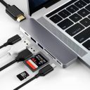 OneAudio USB C Hub 7 in 2 Adapter PD Power Delivery, SD/TF Card Reader, 4K USB C to HDMI, 2 USB 3.0 Ports Type C for 2016 2017 2018 MacBook Pro...
