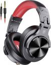 OneOdio A71 (red) PC Headsets with Microphone, Multifunctional Headset with Boom Mic Studio Headphones for Mac Laptop Office Zoom Conference, Wired Over Ear Headset with Volume Control for Gaming...