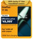 OnePlus 11 5G @ ₹49,999/- During Big Billion Days Sale...