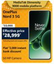 OnePlus Nord 3 5G @ ₹28,999/- During Big Billion Days Sale...