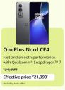 Oneplus Nord CE4 @ ₹21,999 during Prime Day Sale...