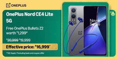 OnePlus Nord CE4 Lite 5G (Super Silver, 8GB RAM, 128GB Storage)
