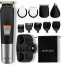 OnePlus OP 27 Cordless Professional 5 in 1 Grooming Kit Titanium coated blade Trimmer 120 min Runtime 7 Length Settings  (Black)...