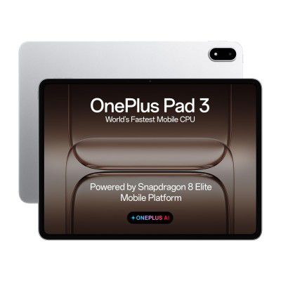 OnePlus Pad 3 World's Fastest Snapdragon 8 Elite Processor, 16 GB RAM + 512 GB ROM WiFi, Frosted Silver