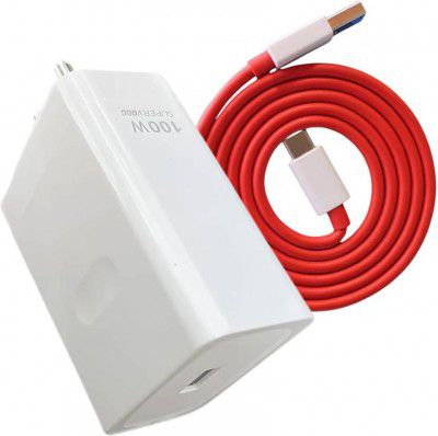 OnePlus SuperVOOC 6 A Wall Charger for Mobile with Detachable Cable (White, Cable Included)