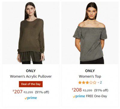 ONLY Women's Acrylic Pullover up to 91% off