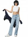 ONLY Women's High Rise Straight Jeans...