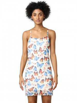ONLY Women's Mini Length Polyester Blend Bodycon Dress