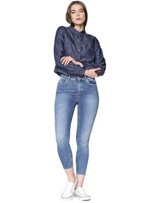 ONLY Womens Plain Regular Fit Shirt
