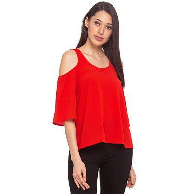 ONLY Womens Plain Regular Fit Top