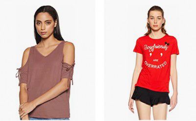 ONLY Womens Tops & Tshirts from Upto 89% Off