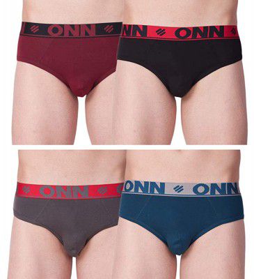 ONN Mens Floral Cotton Brief