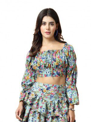 OOMPH! Full Sleeve Crop Top