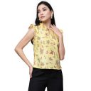 OOMPH! Women's Crepe Floral Relaxed Fit Shirt...