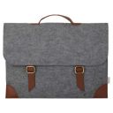 OON 15 Inch Laptop Bag Sleek Felt Steel Light Grey External Size 16.1 inch Easy fit Upto 15 inch notebooks...