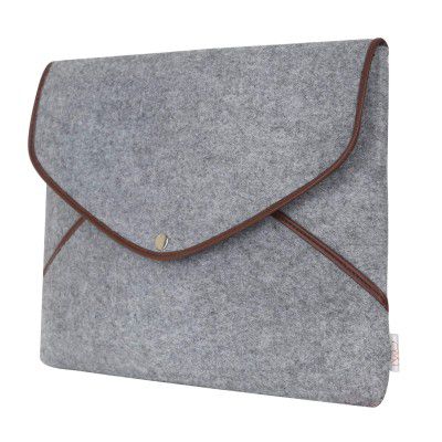 OON Felt Laptop Sleeve - Clingy-17 Inch-Grey