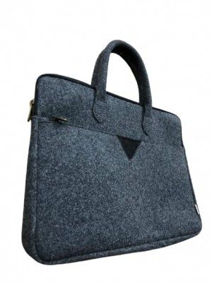 OON Laptop Bag Felt Formal Office accessiores Style Dark Grey